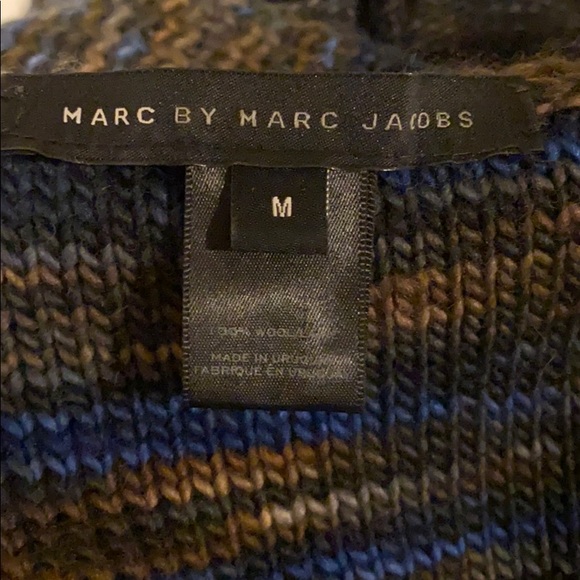 Marc by Marc Jacobs Tito Cardigan chunky knit flecked belted sweater M - Picture 14 of 15